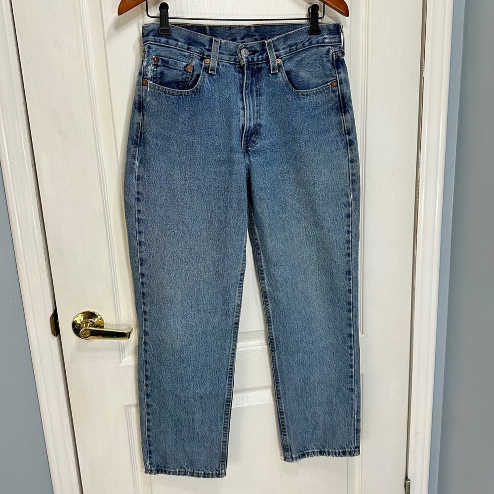Levi's 550 Relaxed Fit Tapered Leg Blue Denim Jeans Mens W30 L30 Medium Wash - Picture 4 of 12